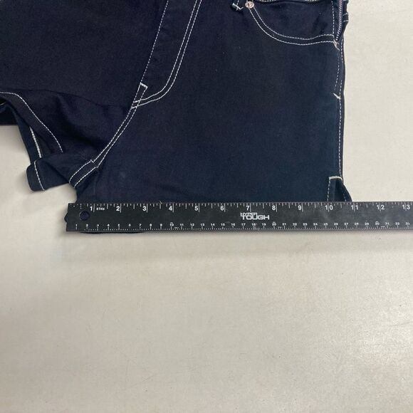 TRUE RELIGION World Tour Women’s Overall Romper Shorts Size SP‎ Inseam 2” - Picture 9 of 12